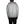 Person wearing a gray hoodie from behind on a white background
