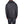 Person wearing a dark gray hoodie from behind on a white background