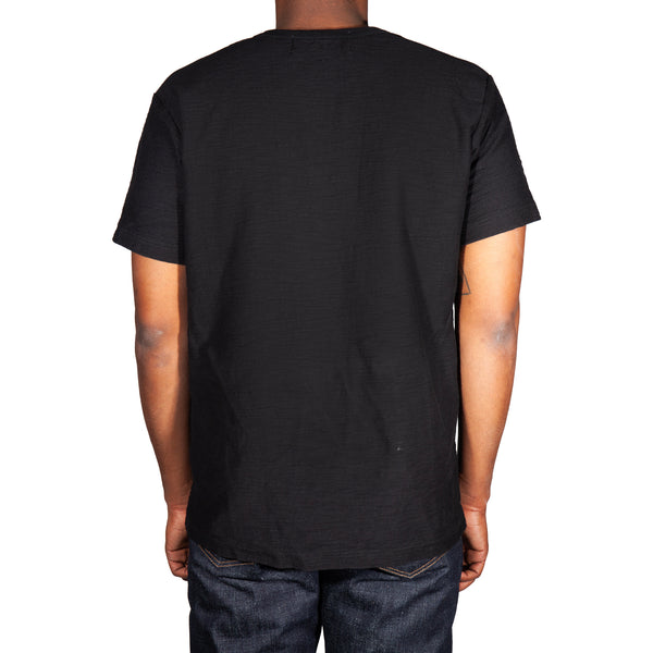 model wearing tee