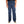 Navy blue pants worn by a person on a white background