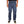Person wearing blue jeans on a white background