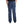 Navy blue pants worn by a person on a white background