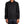 Black textured shirt worn by a person on a white background