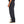 Black cargo pants worn by a person on a white background