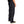 Black pants worn by a person on a white background