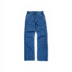 Blue jeans on a white background