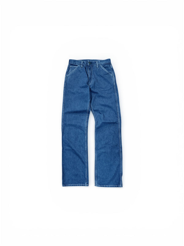 Blue jeans on a white background