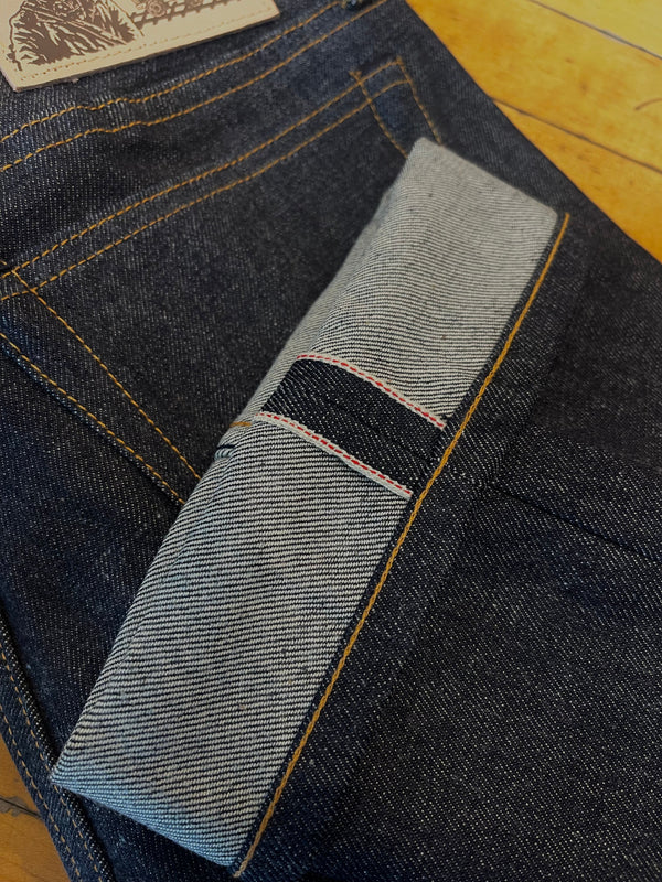 Atlas Vidalia Mills 14 oz Indigo Raw Denim  (Running tight, size up 1)