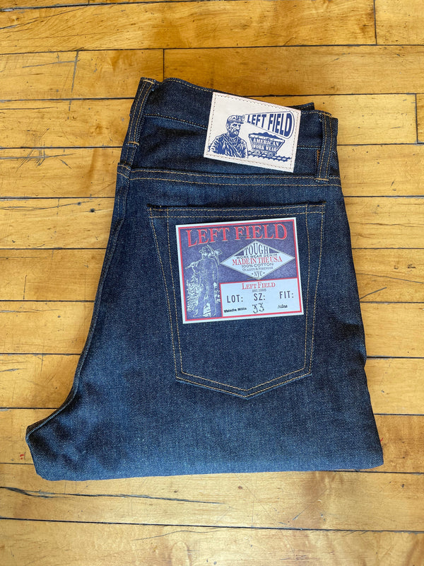 Atlas Vidalia Mills 14 oz Indigo Raw Denim  (Running tight, size up 1)