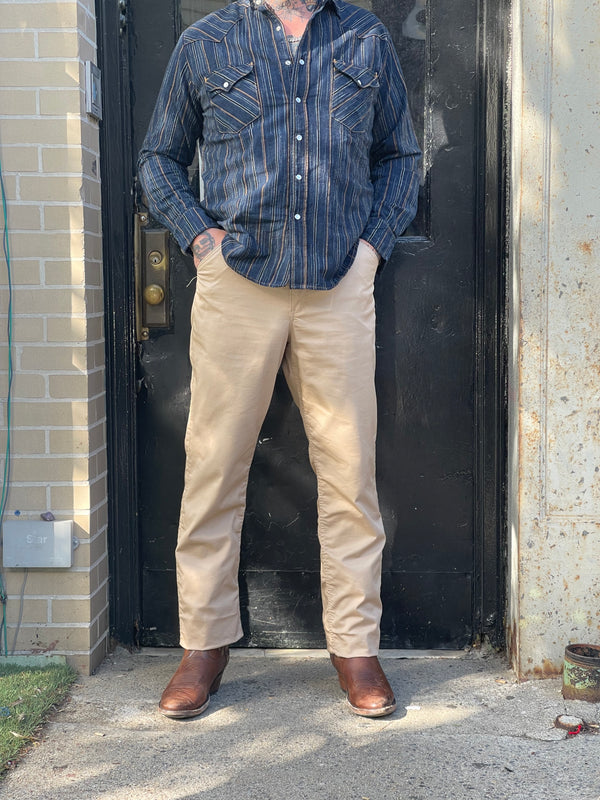Khaki Japanese Solotex poly/cotton twill Work Uniform Chino