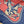 A red and blue bandana with a rotary print featuring horses cowboy and the brand 'Left Field'.