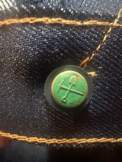 Chelsea Vidalia Mills 14 oz Indigo Selvedge(last of the dark blue indigo run)