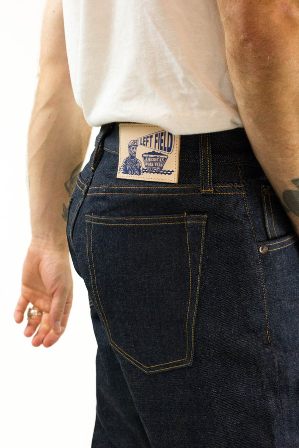 Atlas Vidalia Mills 14 oz Indigo Raw Denim  (Running tight, size up 1)
