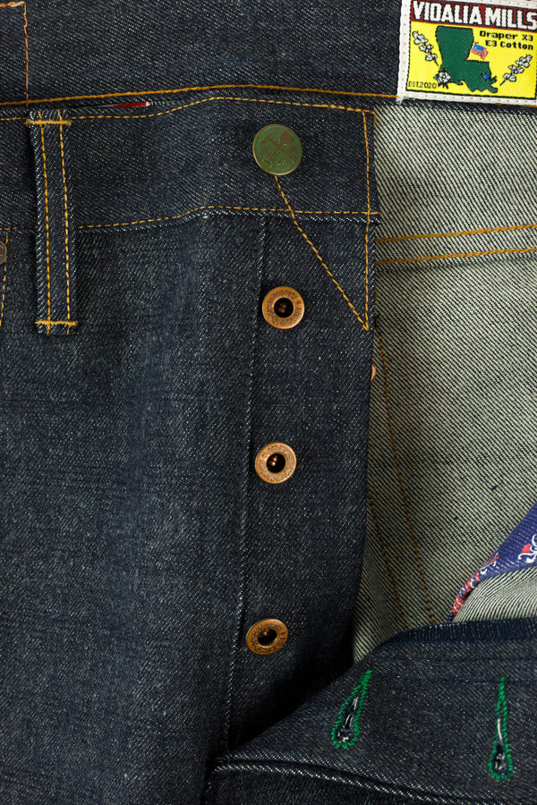 Atlas Vidalia Mills 14 oz Indigo Raw Denim  (Running tight, size up 1)