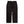 A pair of black chino trousers with front and back patch pockets, displayed against a plain background.