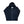 Black hoodie with a brand label on a white background