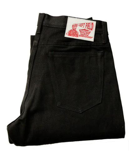 Chelsea Black Maria Vidalia Mills 14 oz selvedge Sulphur Dyed Denim  **Size up 1" in the waist(deadstock, no more black)