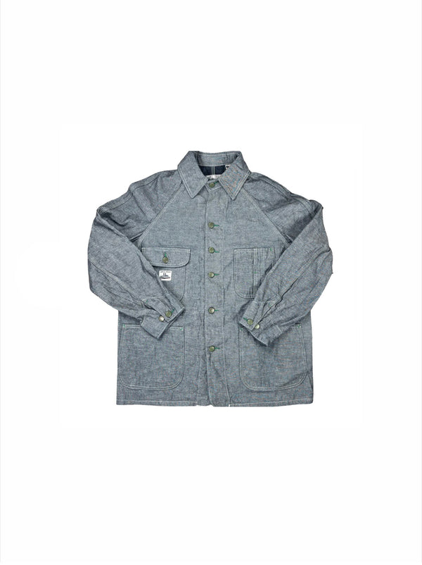 Gray flannel shirt on a white background