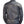 Back view of a dark blue denim jacket on a white background