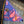 Close-up of a denim fabric with a paisley pattern pocketing and a bar tack.