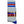 A pair of grey striped bamboo tube socks with blue and red accents, displayed with the brand label 'Left Field' visible.