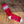  pair of red and white striped bamboo tube socks with the brand label 'Left Field NYC' displayed at the top.