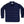 Navy blue patterned shirt on a white background
