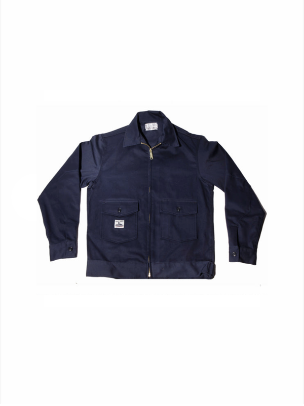 navy garage jacket