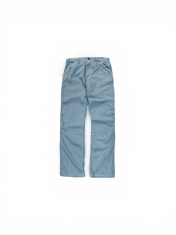 Light blue pants on a white background