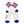 Pair of socks with 'Queens' text and blue accents on a white background