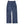 A pair of blue denim jeans with a solid pattern and no visible brand logo.