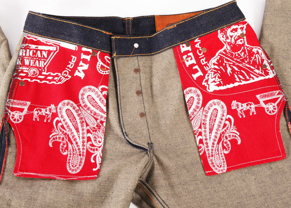 Seconds 15 oz Chelsea Nihon Menpu w/beige weft - Left Field NYC