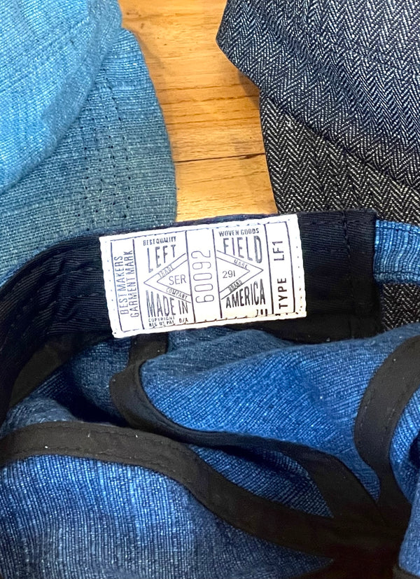 Indigo Herringbone Engineer cap