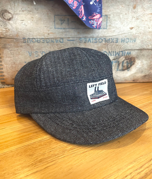 Indigo Herringbone Engineer cap