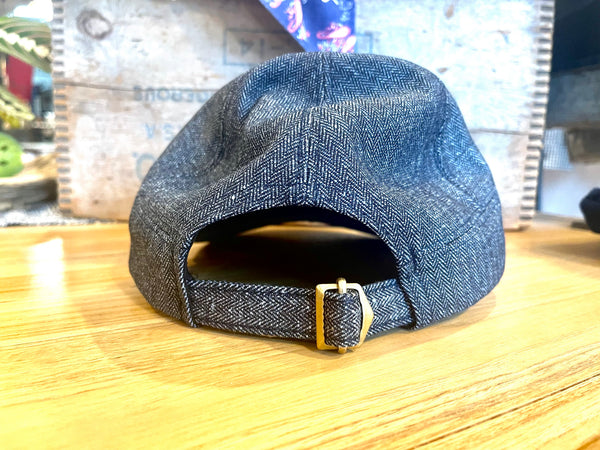Indigo Herringbone Engineer cap