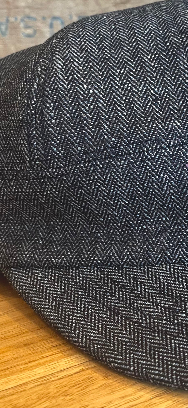 Indigo Herringbone Engineer cap