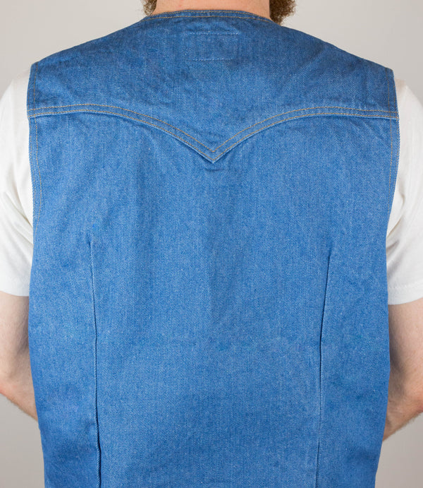14 oz Mt Vernon Mills Rodeo Denim Western Vest