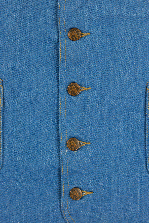 14 oz Mt Vernon Mills Rodeo Denim Western Vest