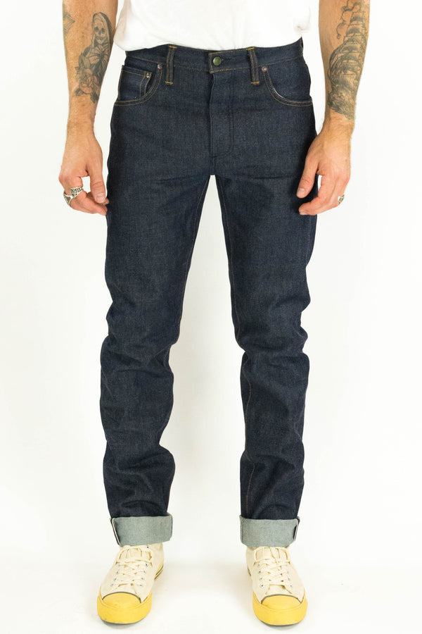 Chelsea Vidalia Mills 14 oz Indigo Selvedge(last of the dark blue indigo run)