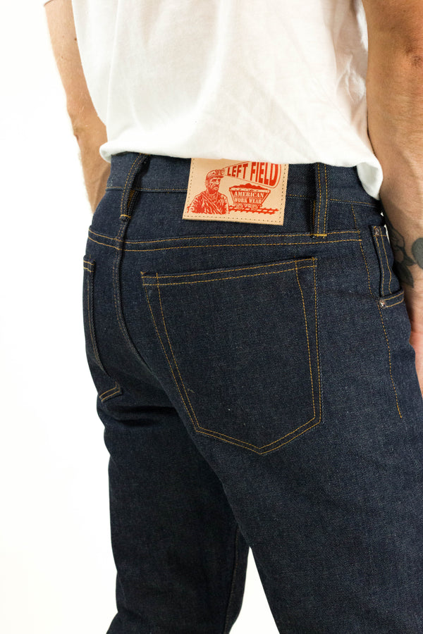 Chelsea Vidalia Mills 14 oz Indigo Selvedge(last of the dark blue indigo run)