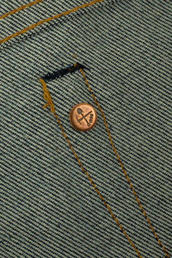 Chelsea Vidalia Mills 14 oz Indigo Selvedge(last of the dark blue indigo run)