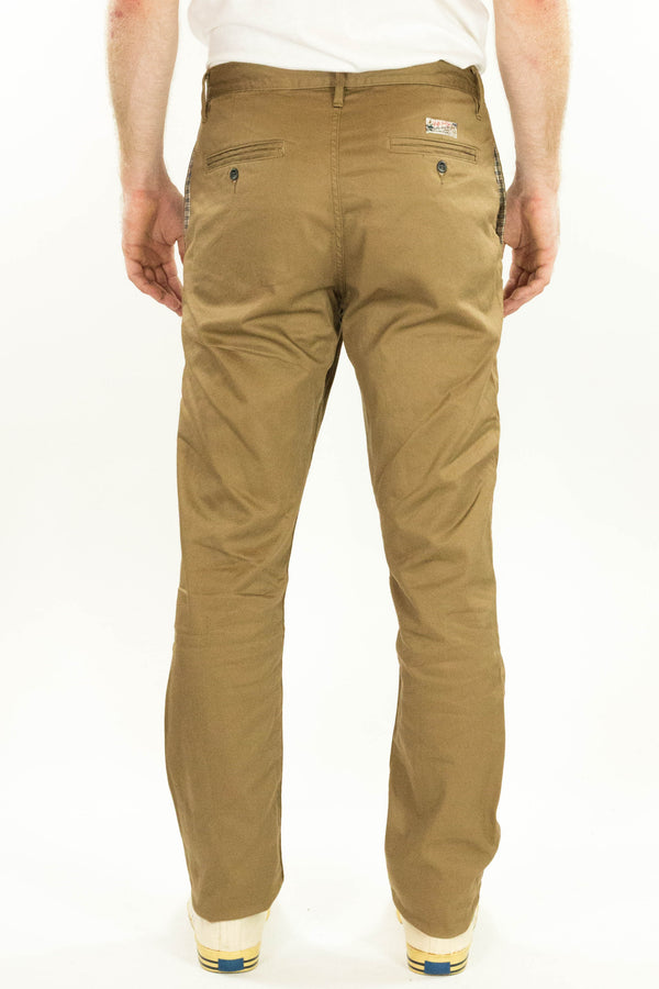 Coal Miner Dark Khaki 9 oz Japanese stretch sateen twill