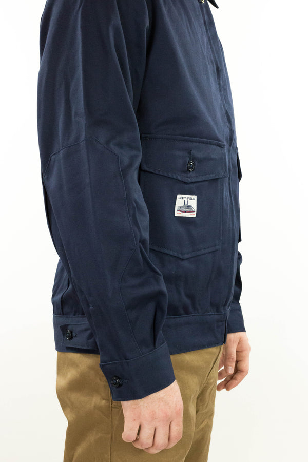 navy garage jacket
