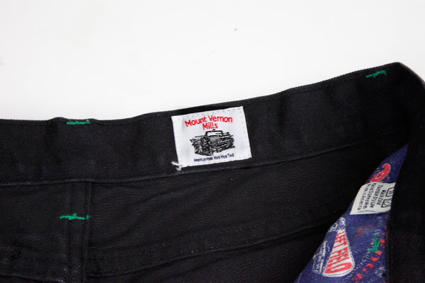 Black Mt Vernon Duck Double Knee Work Uniform  Chino