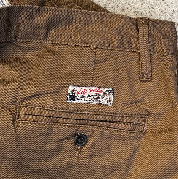 Coal Miner Dark Khaki 9 oz Japanese stretch sateen twill