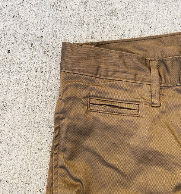 Coal Miner Dark Khaki 9 oz Japanese stretch sateen twill