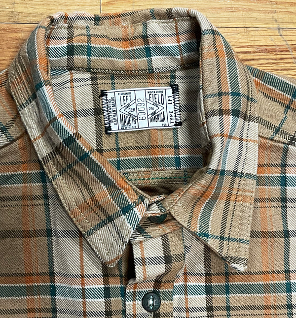 Desert Heavyweight Tartan Twill Work Shirt with LF Buttons
