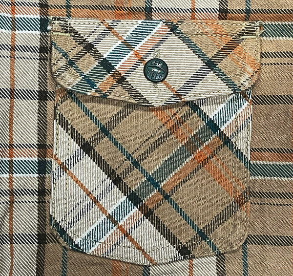 Desert Heavyweight Tartan Twill Work Shirt with LF Buttons