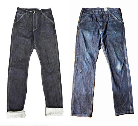 Work Uniform Jean 13 oz Cone White Oak broken twill - Left Field NYC