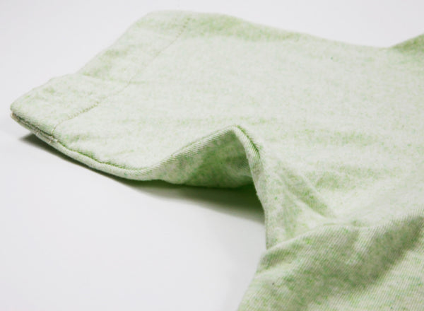 Grass stain heather cotton tee